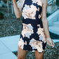 Peony Print Sleeveless Dress