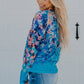Floral V-Neck Long Sleeve Top