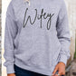 WIFEY Graphic Dropped Shoulder Sweatshirt