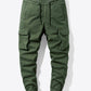 Drawstring Elastic Waist Cargo Joggers