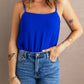 Tie-Shoulder Straight Bodysuit