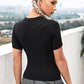 Round Neck Short Sleeve Active Top