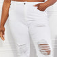 Kancan Full Size Juniper High Rise Slim Straight Distressed Jeans