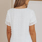Swiss Dot Round Neck Blouse
