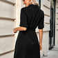 Johnny Collar Tie Belt Dress