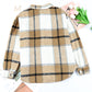 Plaid Brushed Button-Up Shacket