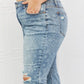 Judy Blue Maika Full Size Paisley Patterned Boyfriend Jeans