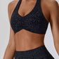 Halter Neck Sleeveless Sports Bra