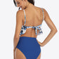 Tropical Print Ruffled Two-Piece Swimsuit