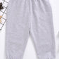 Kids Panda Graphic Joggers with Pockets