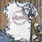 Printed Slogan Graphic Round Neck Tee