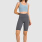 Mesh Panel Racerback Longline Sports Bra