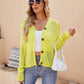 Raglan Sleeve Button Front Cardigan