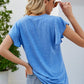 Flutter Sleeve Notched Neck Top