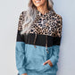 Leopard Color Block Hoodie