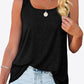 Curved Hem Square Neck Tank