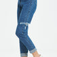 High Waist Distressed Boyfriend Jeans