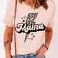 MAMA Lightning Graphic Round Neck Tee