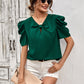Puff Sleeve Gathered Detail Blouse