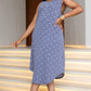 Plus Size Buttoned Sleeveless Dress