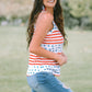 Stars and Stripes Round Neck Tank