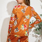 Girls Floral Long Sleeve Top and Shorts Set