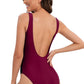 Plunge Backless One-Piece Swimsuit