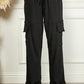 Blumin Apparel Full Size Elastic Waist Cuffed Cargo Pants