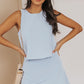 Layered Sleeveless Round Neck Romper