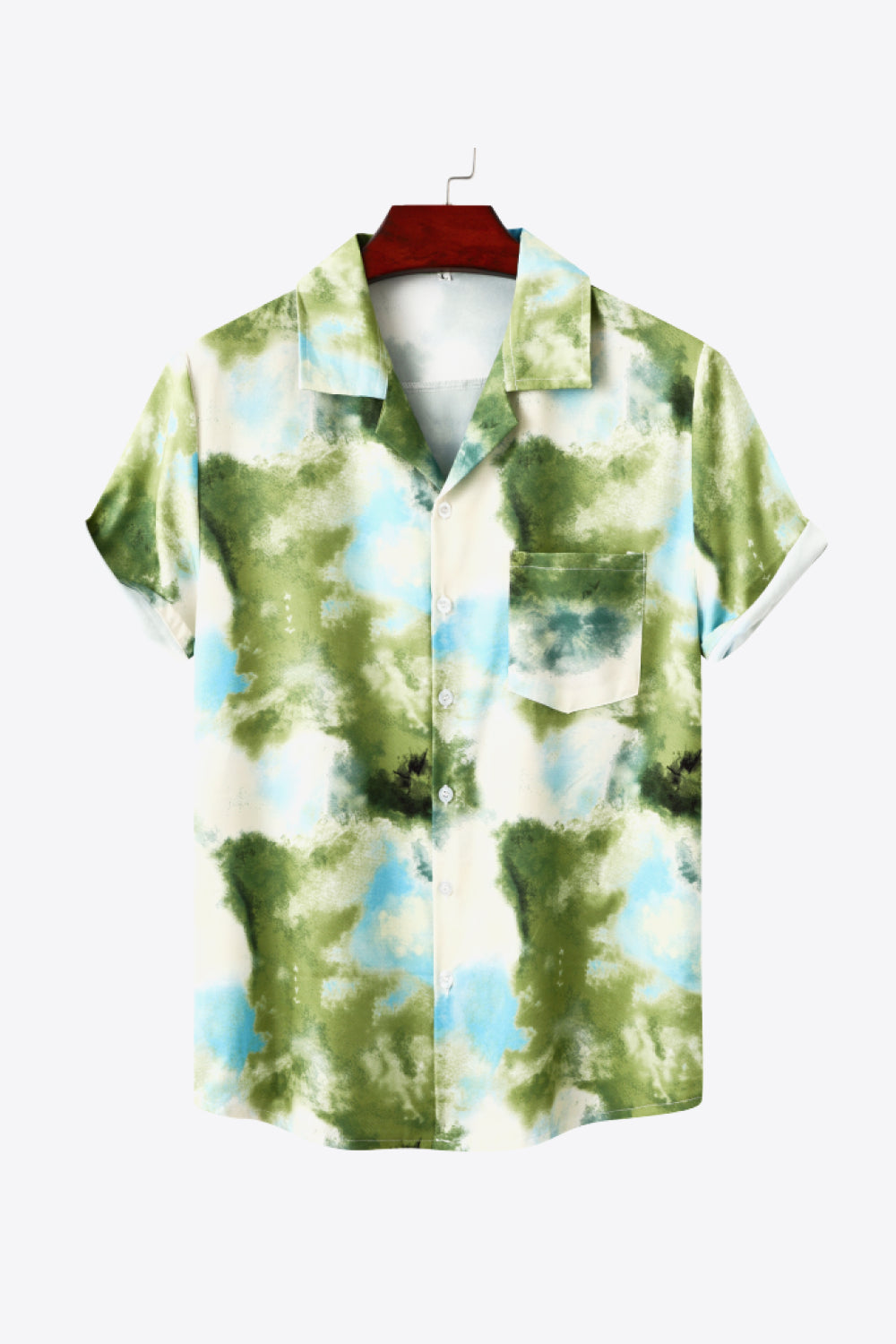 Tie-Dye Short Sleeve Pocket Shirt