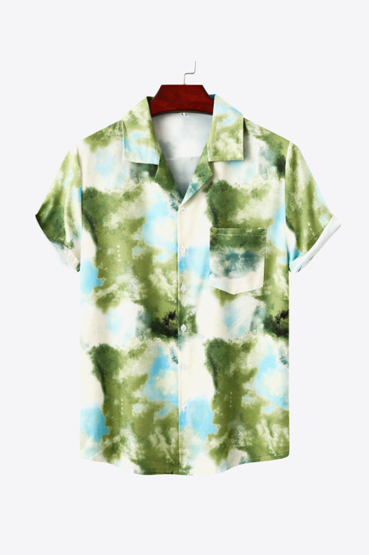 Tie-Dye Short Sleeve Pocket Shirt
