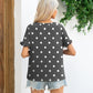Camouflage Flounce Sleeve Tee Shirt