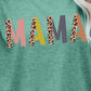 MAMA Leopard Graphic Short Sleeve Tee