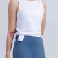 Round Neck Sleeveless Sports Tank Top