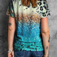 Tie-Dye Leopard Short Sleeve Tee