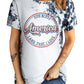 Printed Slogan Graphic Round Neck Tee