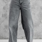Vintage Wash Wide Leg Jeans