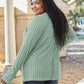 Basic Bae Full Size Ribbed Round Neck Long Sleeve Knit Top