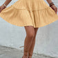 Smocked Waist Frill Trim Skirt