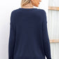 Exposed Seam Knit Top with Breast Pocket