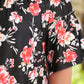 Plus Size Floral Off-Shoulder Flare Sleeve Blouse