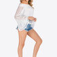 Swiss Dot Off-Shoulder Blouse