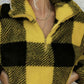 Plaid Quarter Zip Plush Sweatshirt