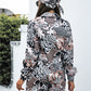 Floral Shirt and Shorts Set with Hair Scarf