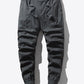 Drawstring Waist Cargo Joggers with Pockets