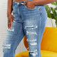 Judy Blue Full Size Janie High Waisted Patched Bootcut