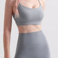 Cutout Racerback Scoop Neck Sports Bra