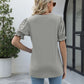 Square Neck Flounce Sleeve Top
