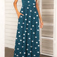 Round Neck Sleeveless Maxi Dress with Pockets