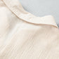 Textured Johnny Collar Short Sleeve Romper